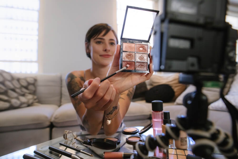 Behind the Scenes on a makeup video