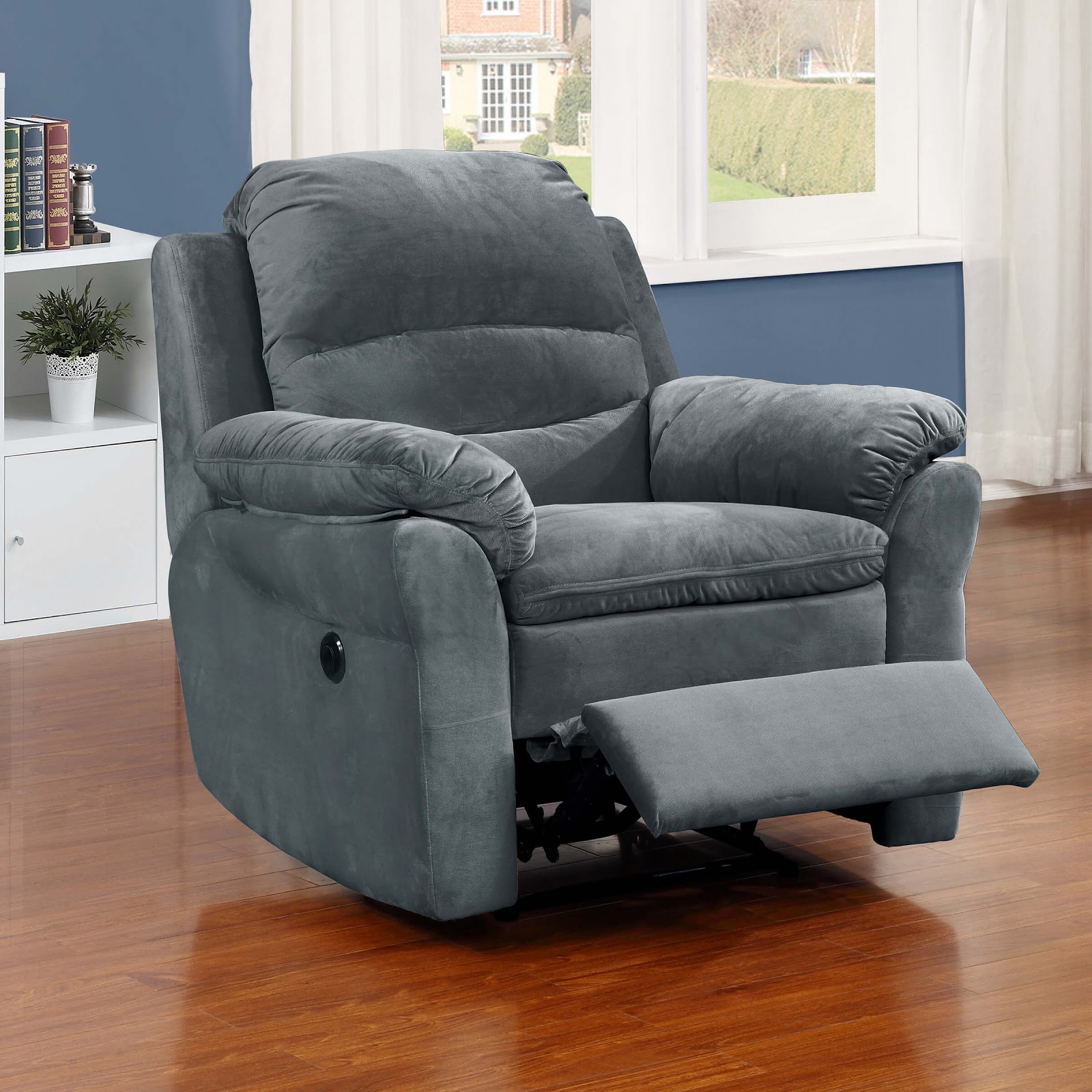 AC Pacific Felix Fabric Living Room Electric Recliner Power Chair