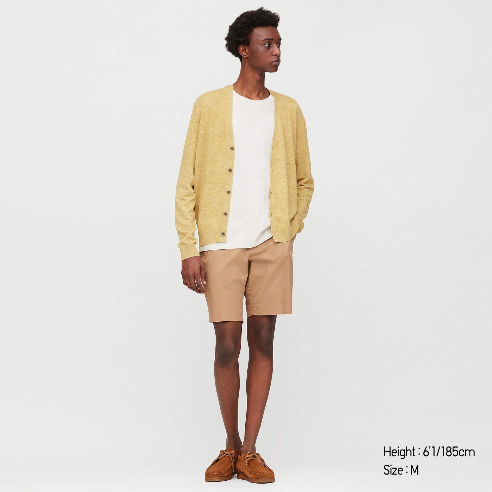 Linen Blended V-Neck Cardigan