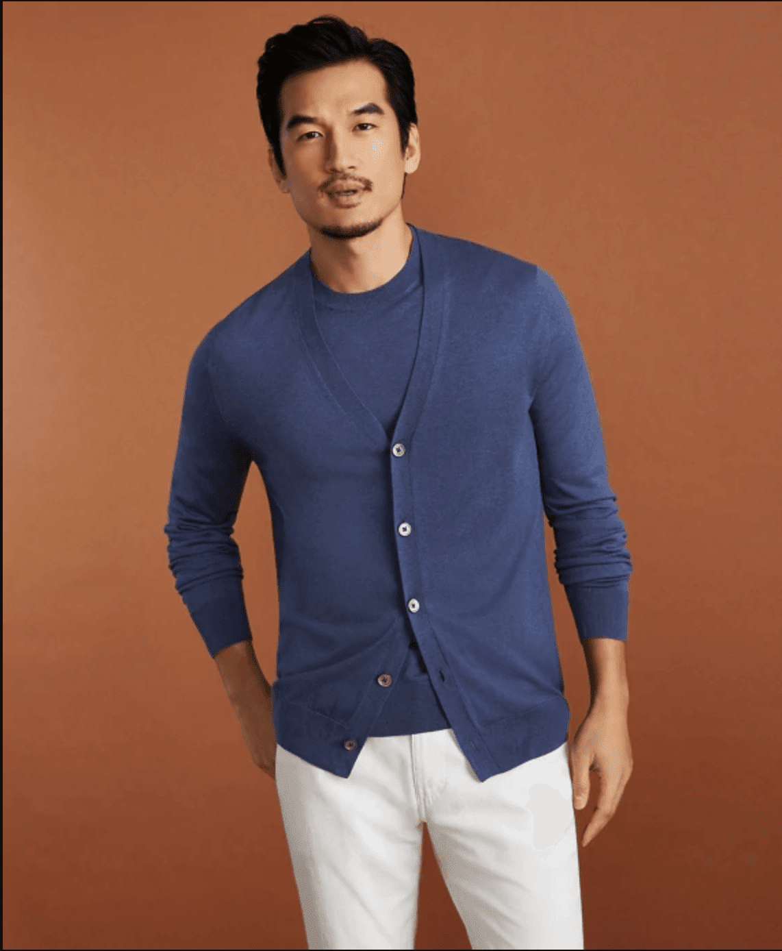 Fine Gauge Silk Cardigan Sweater