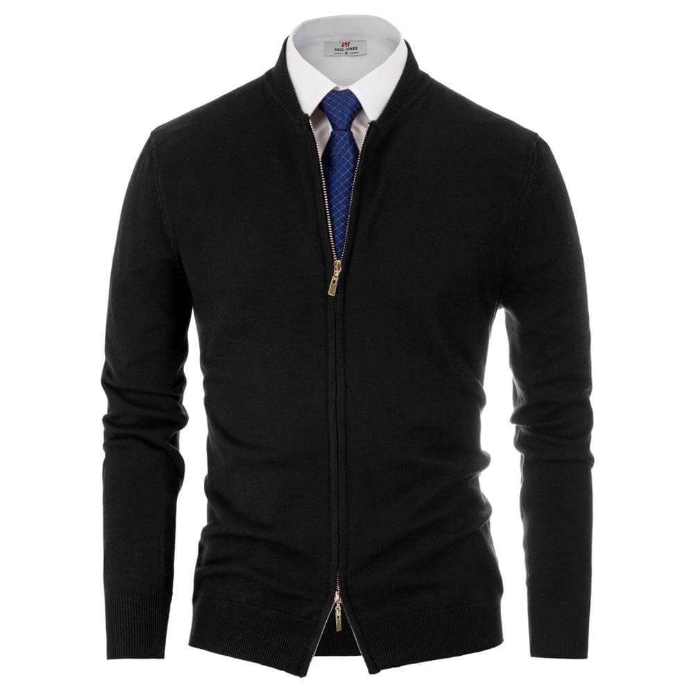 Two-Way Zipper Cardigan