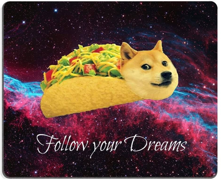 Doge in Taco Rolls MousepadÂ