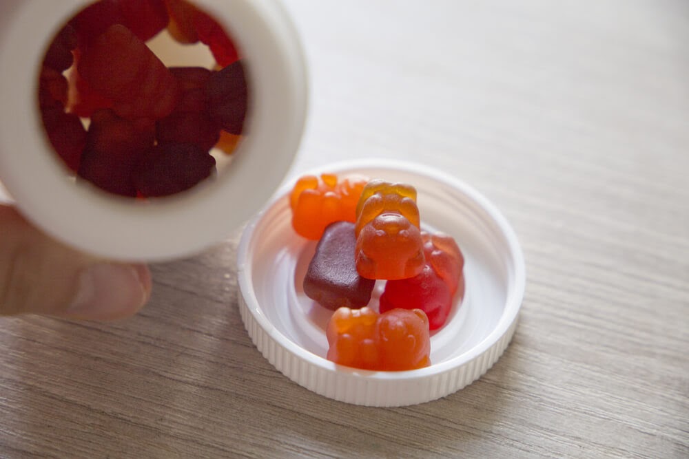 Gummy bear vitamins in a ap