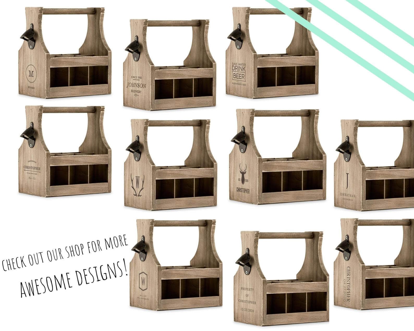 Personalized Name Beer Caddy