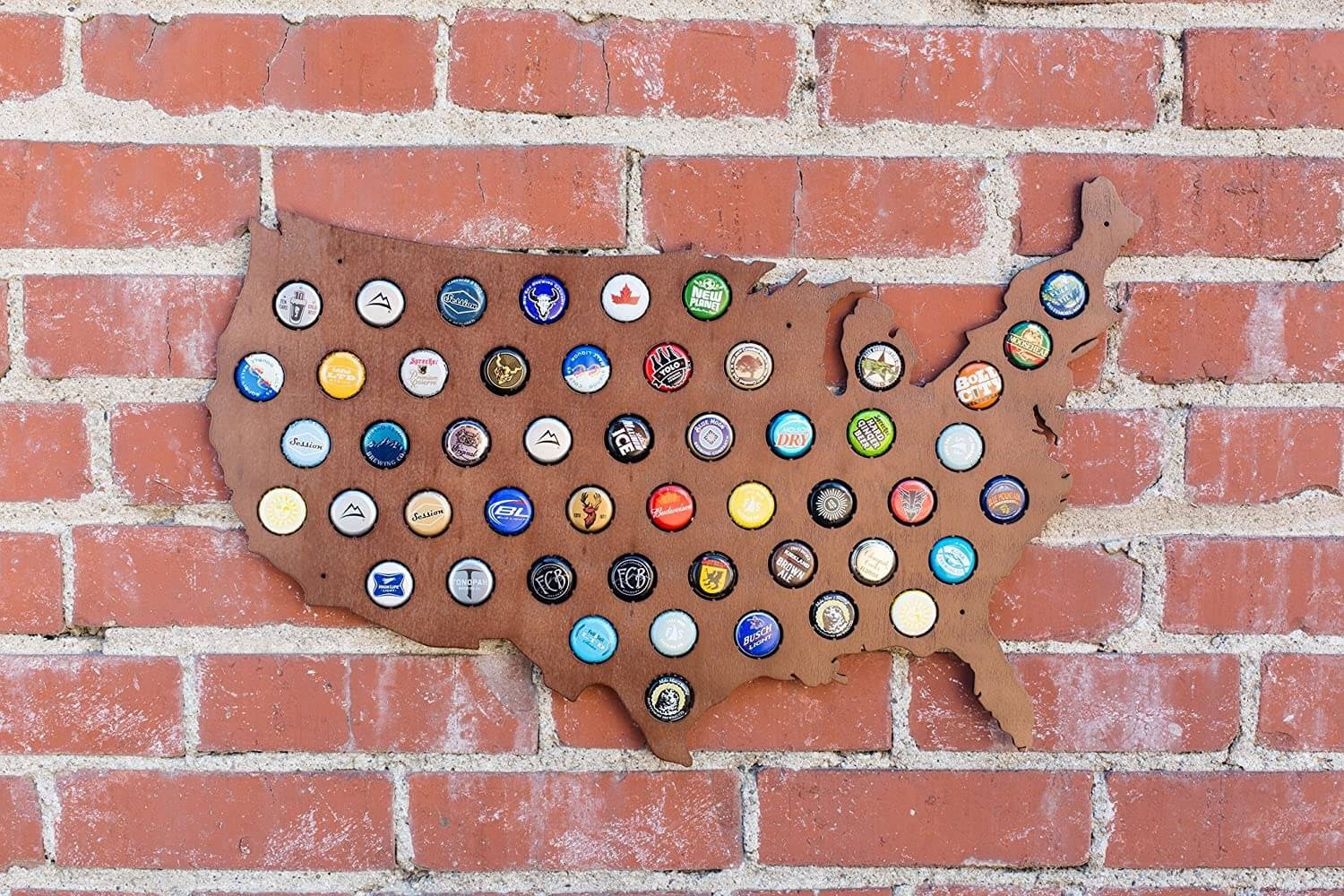 USA Beer Cap Map