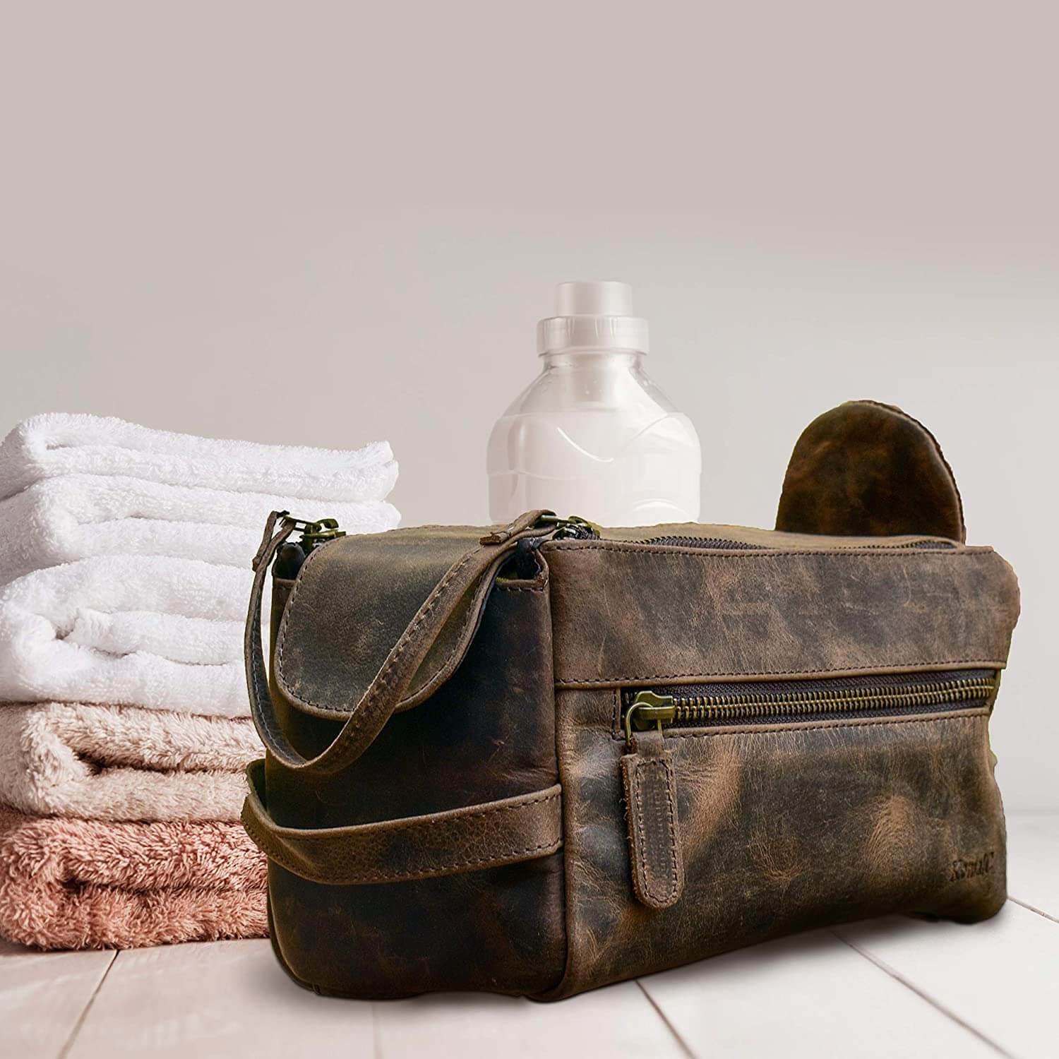 Leather Dopp Bag