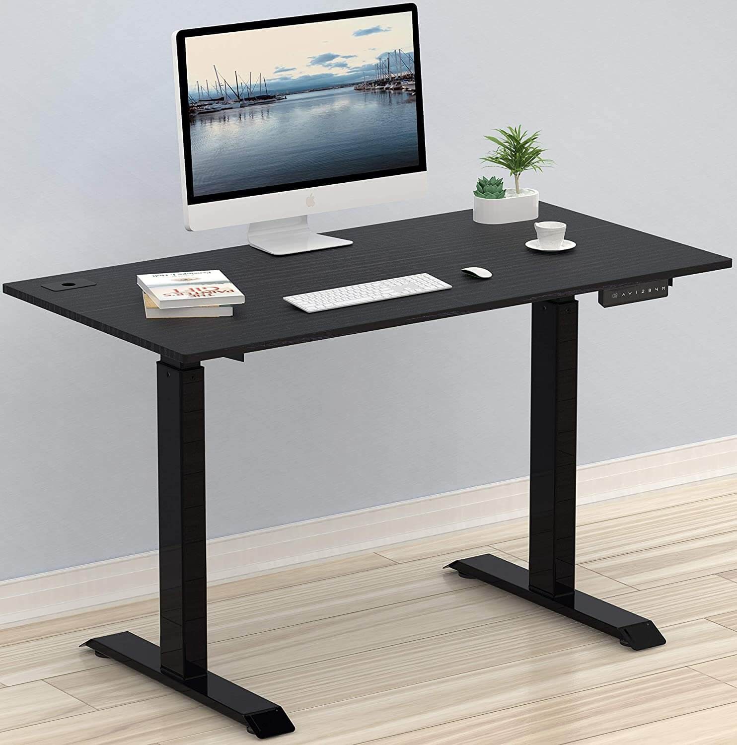 SHW Electric Adjustable Computer Desk