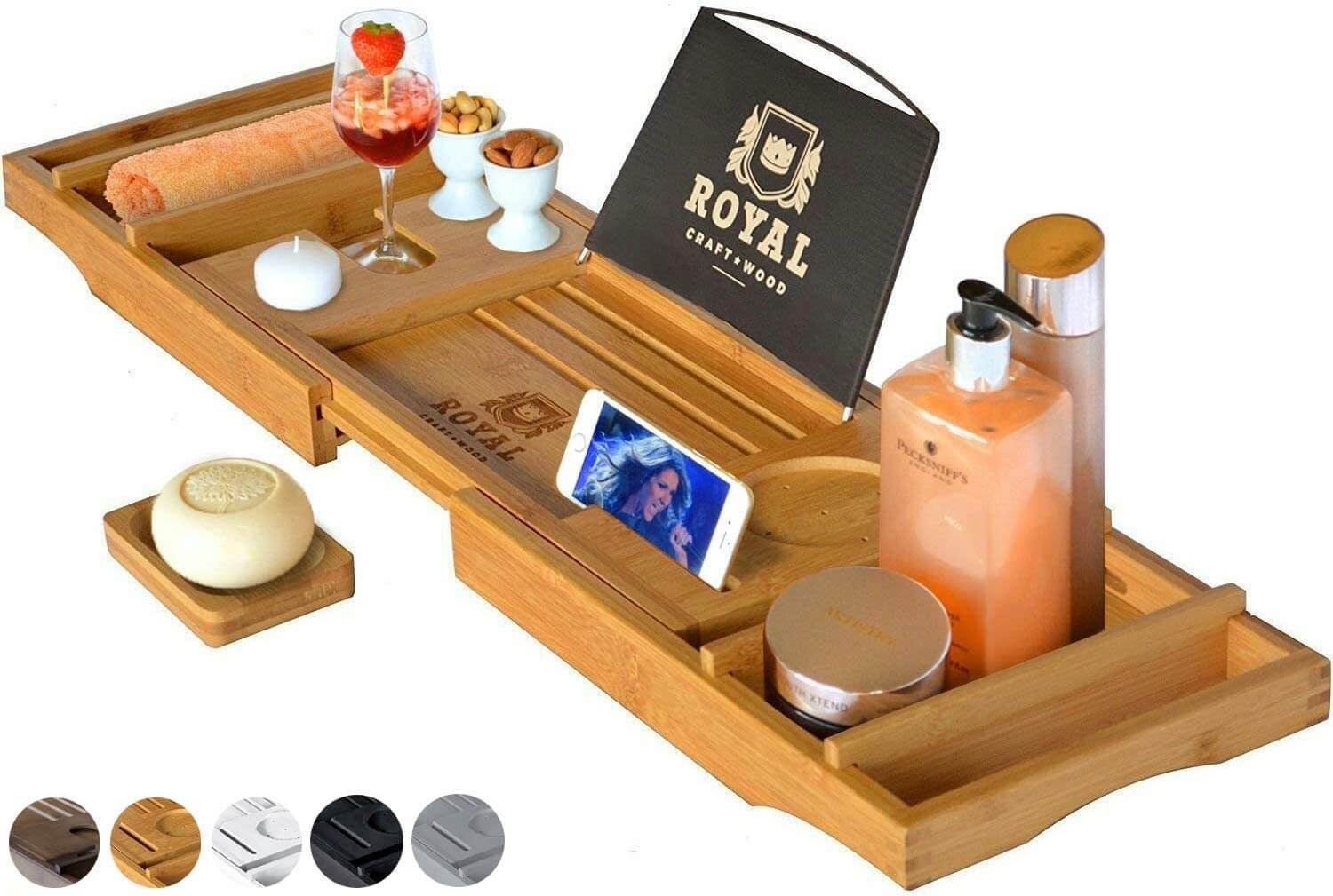 Wood Bathtub Caddy