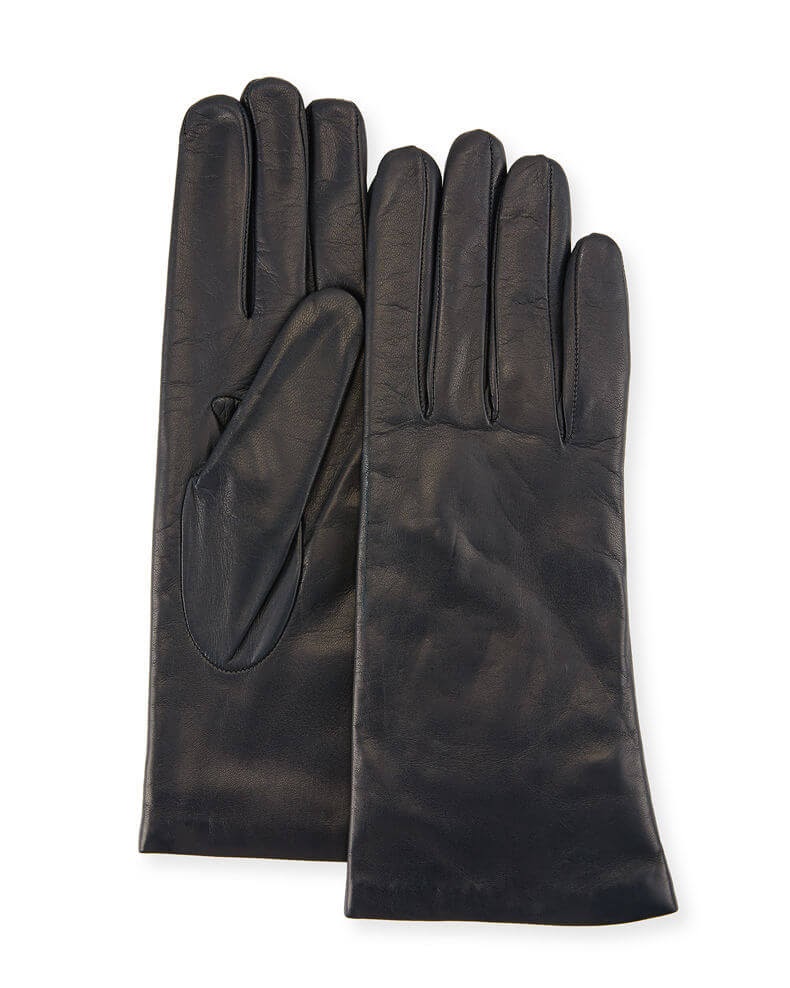 Cashmere-Lined Napa Leather Gloves