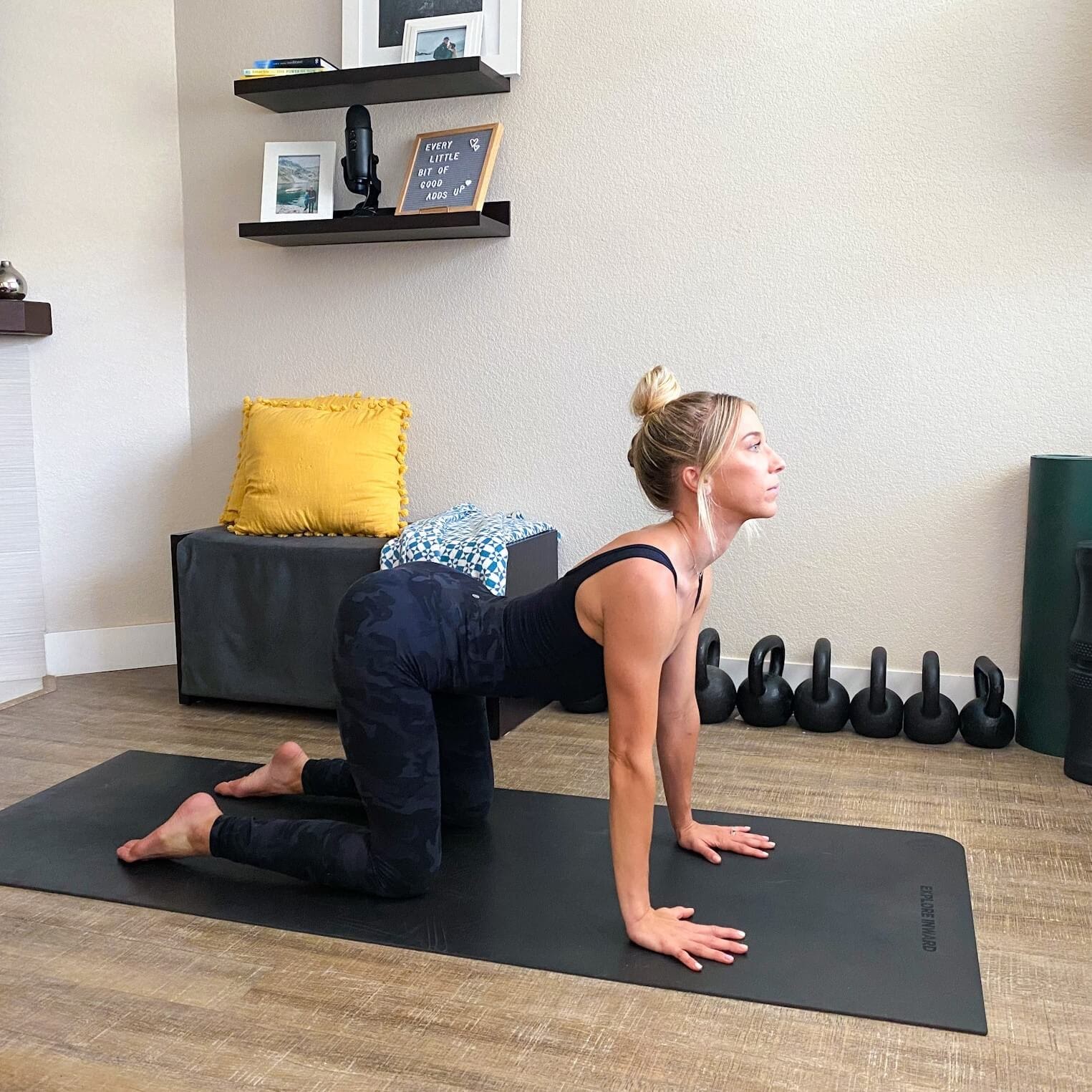 Cow position on floor