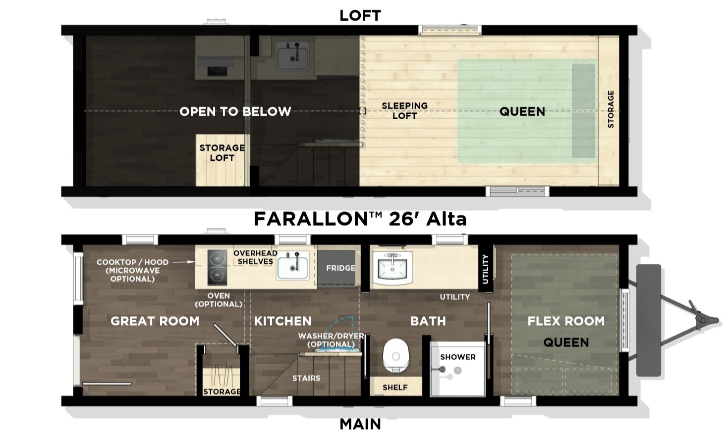 floorplan of tiny house