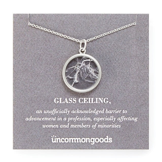 Glass ceiling necklace from Uncommon Goods