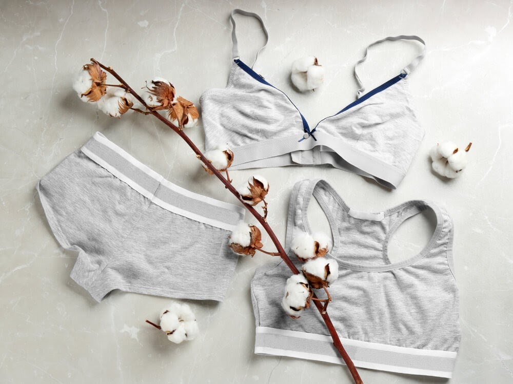 Cotton bra and panties