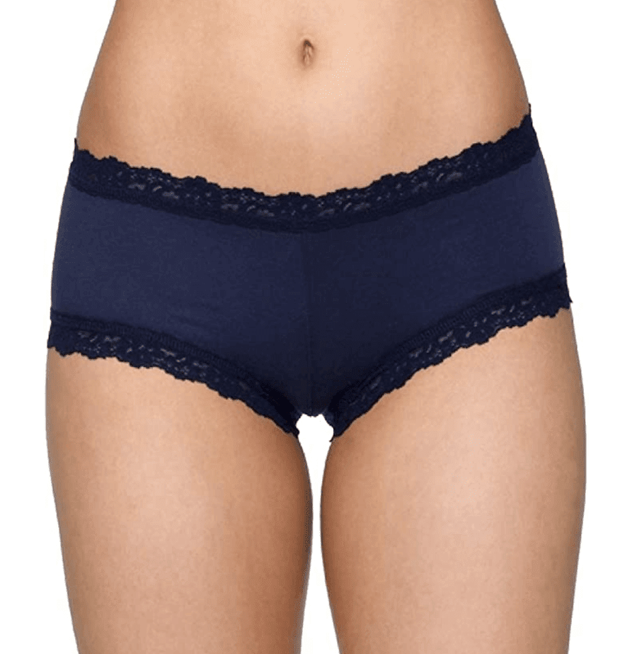 Hanky Panky Organic Cotton Boyshort With Lace