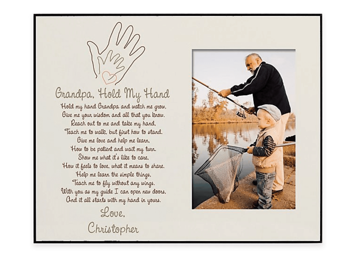 Grandpa Hold My Hand Picture Frame
