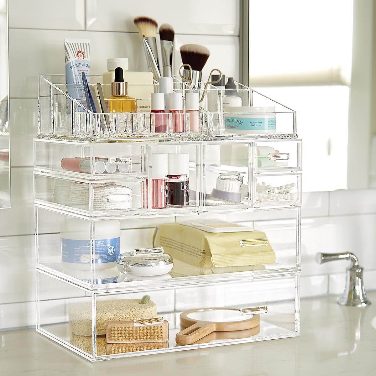 Container Store Large Acrylic Drawers