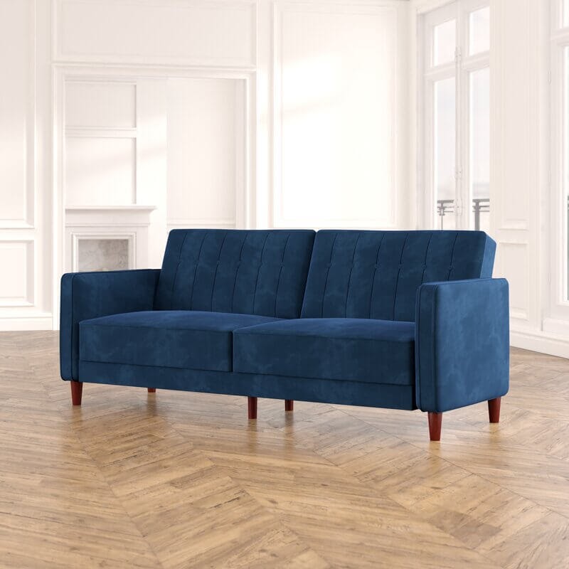 Nia Velvet Square Arm Sleeper