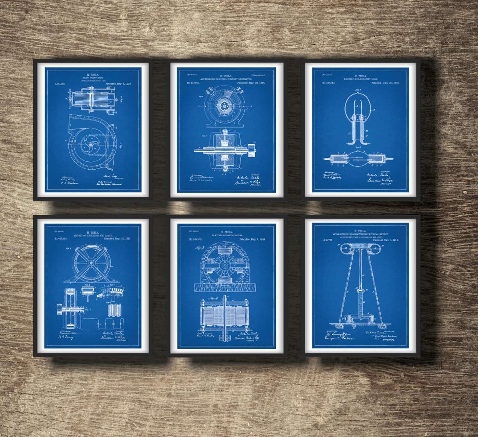 Tesla Patent Prints