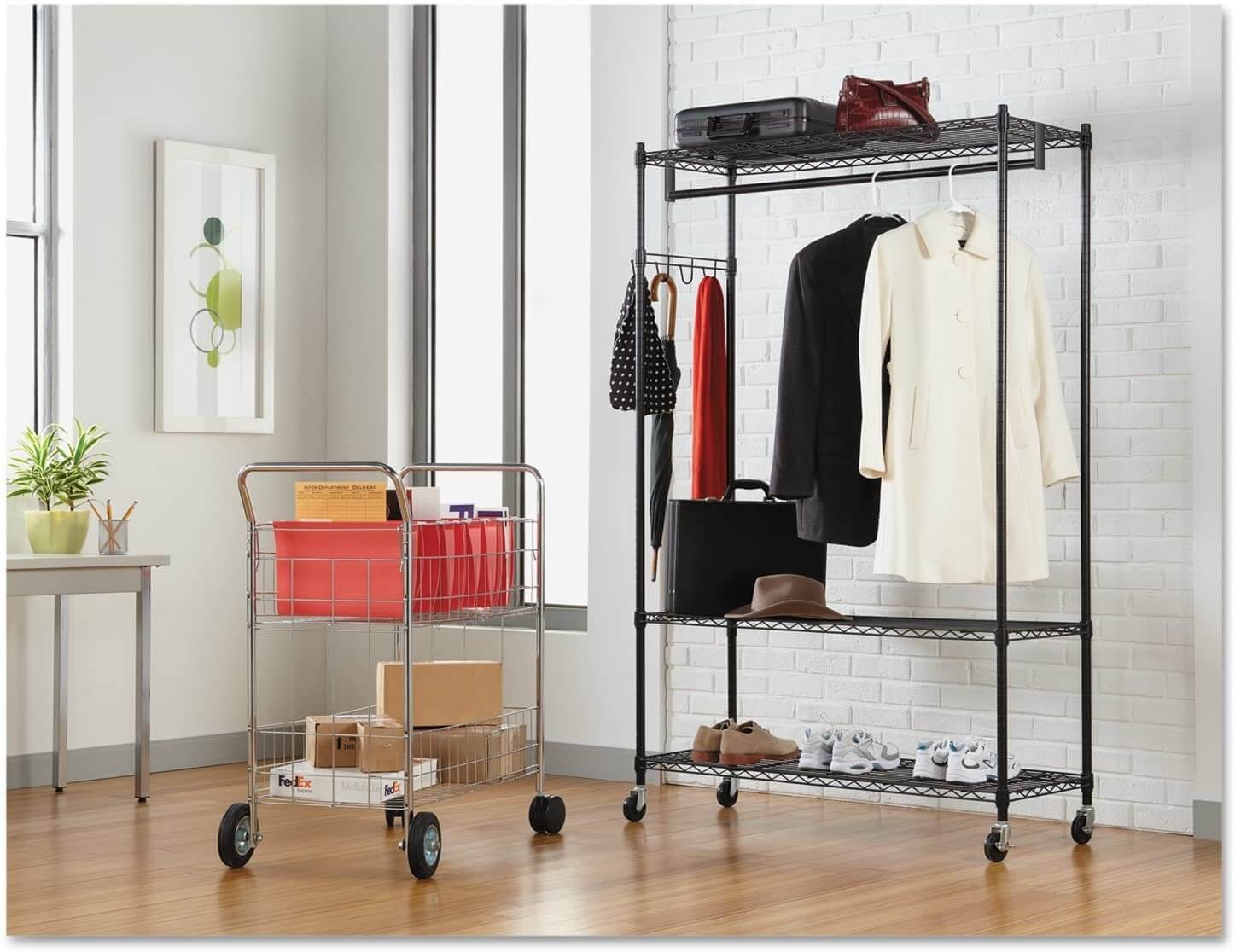 Alera Wire Shelving Garment Rack