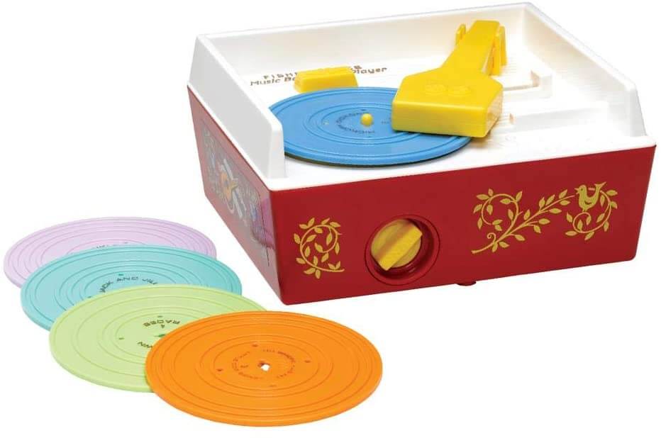 Basic Fun Fisher Price Classic Toys - Retro Music Box Record Player