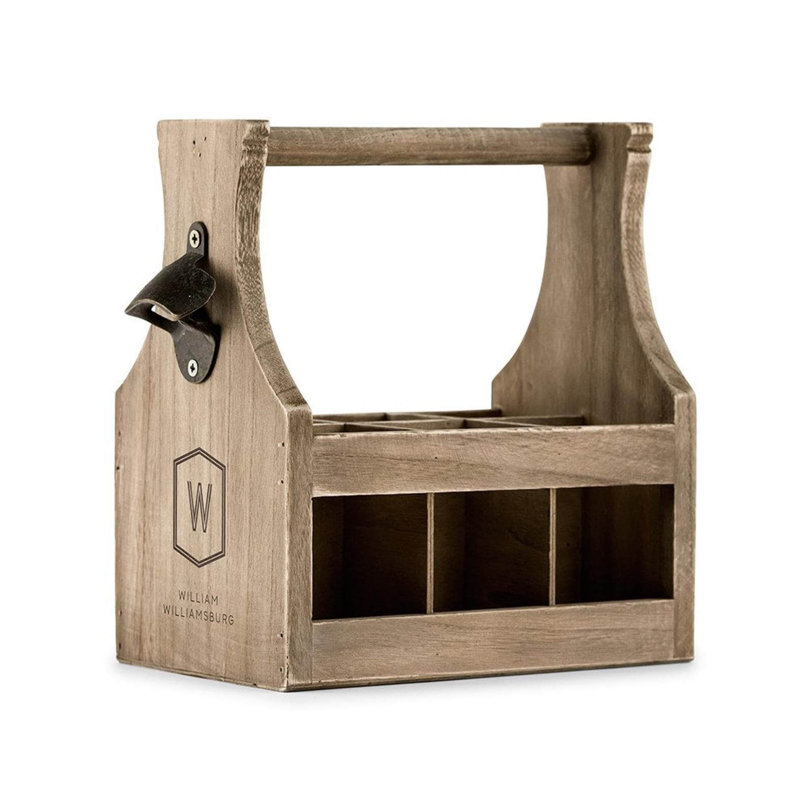 Personalized Wood Beer Caddy