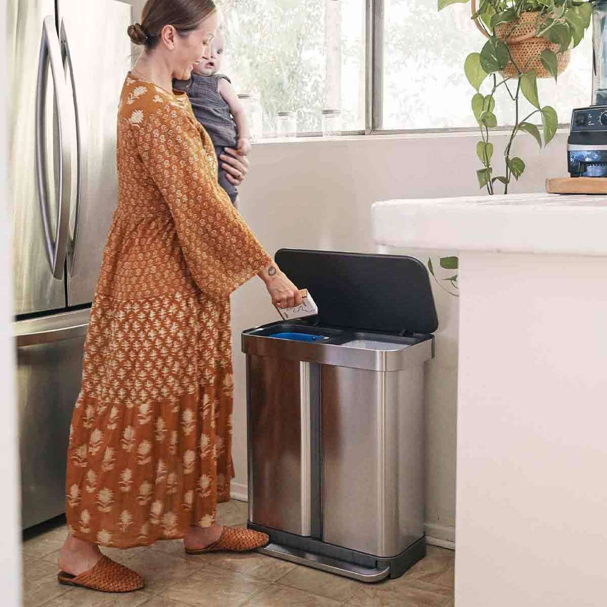 Simplehuman Dual Compartment Trash Can