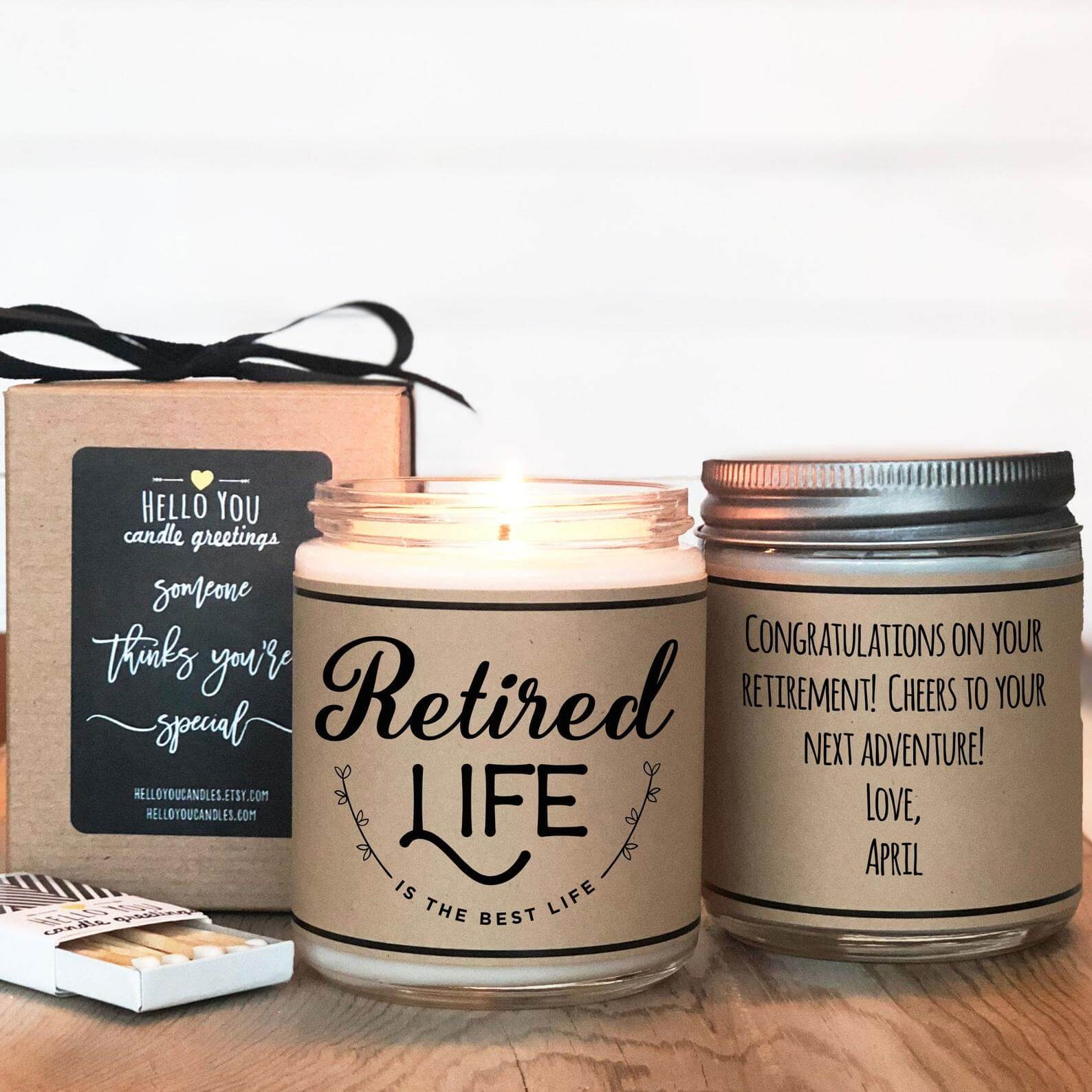 Retired Life Candle