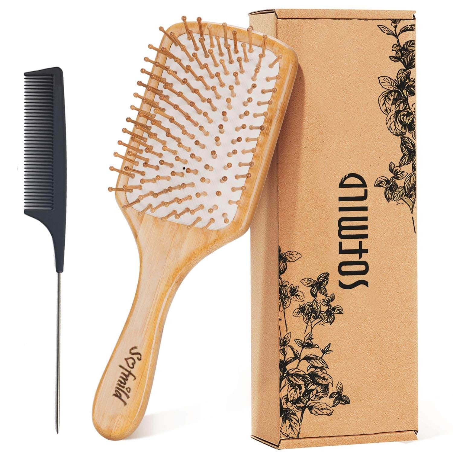 Sofmild Wooden Paddle Hair Brush