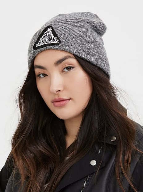 Harry Potter Deathly Hallows Embroidered Beanie