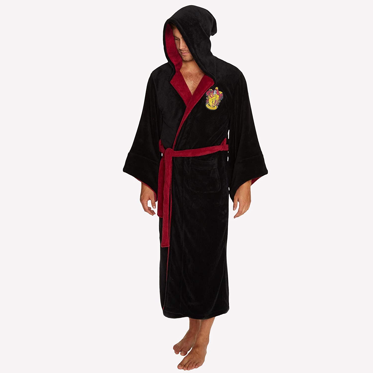 Harry Potter ALL HOUSES Adult Fleece Hooded Bathrobe