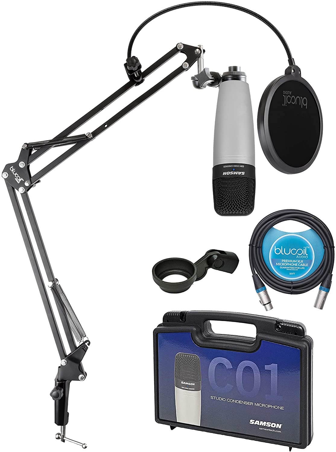 Samson C01 Large-Diaphragm Condenser Microphone Set