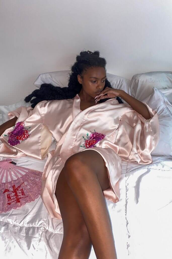 Serpentine Silk Robe