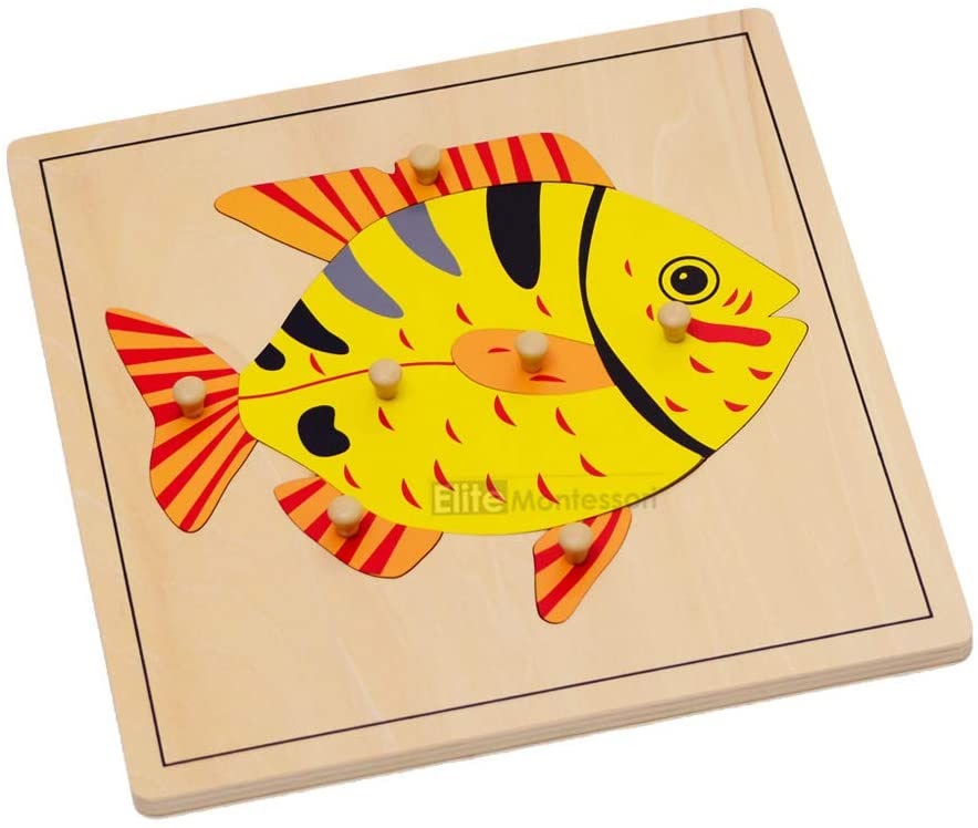 Elite Montessori Fish Puzzle Preschool Learning Material