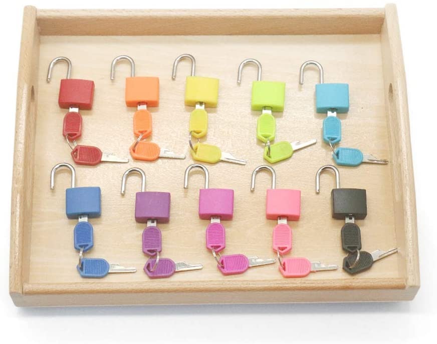 Montessori Material Color Matching Lock Set