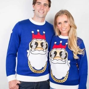 Matching His & Hers Biker Santa shirts