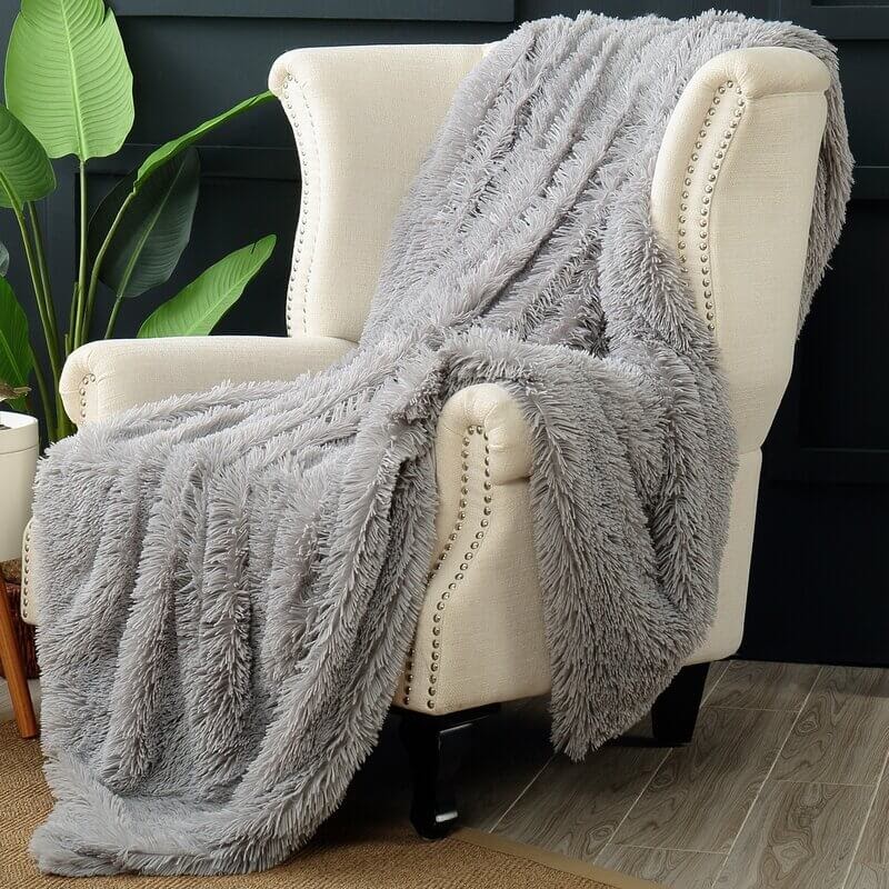 Long Hair Faux Fur Blanket