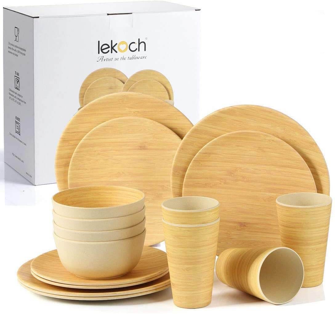 Lekoch Bamboo Dinnerware