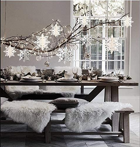 Hanging Paper Snowflakes