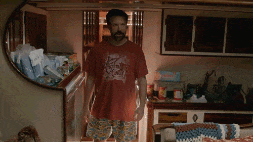 Man dancing at home
