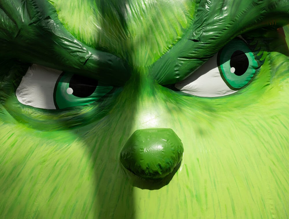 The Grinch's face