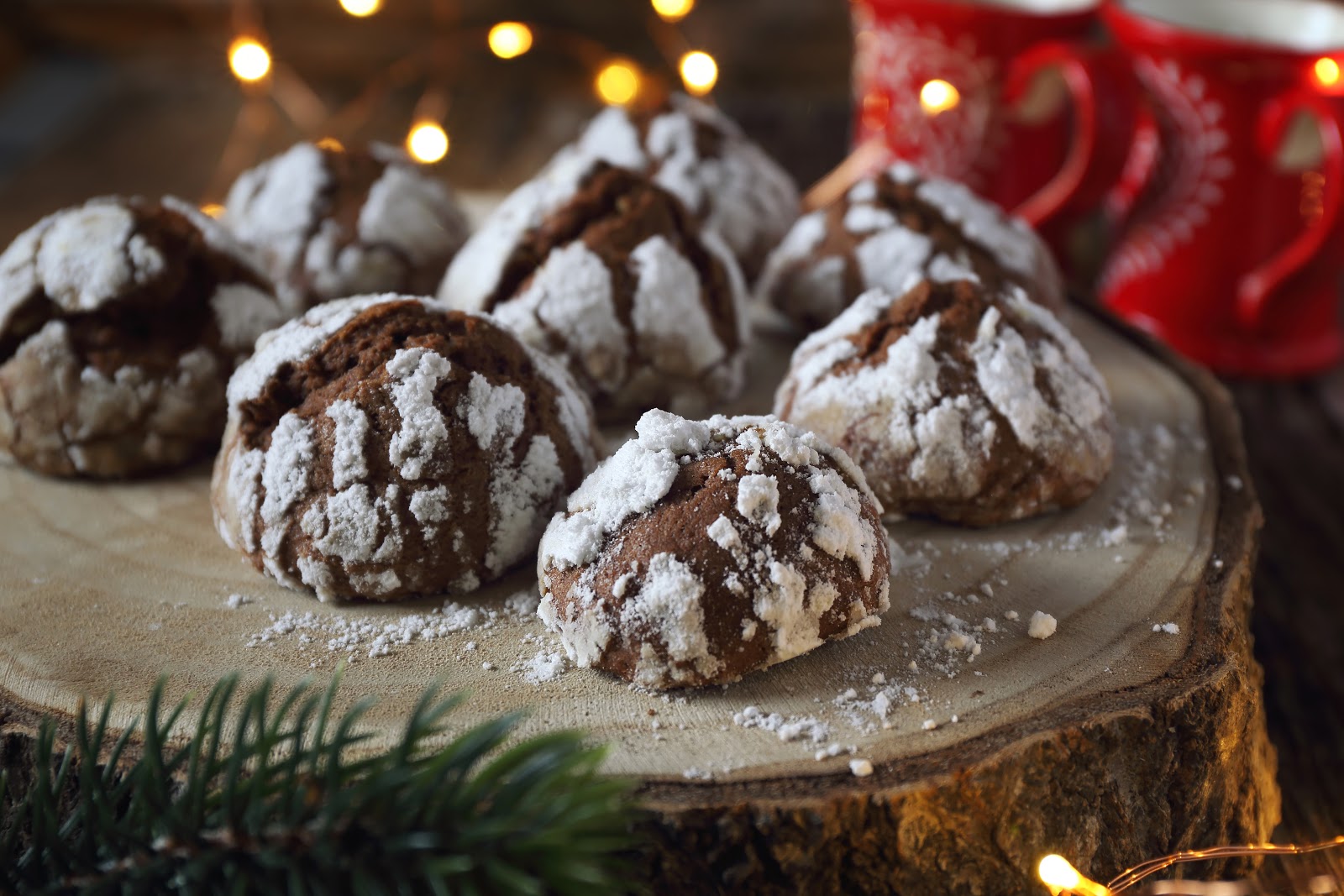 Chocolate Crinkle Cookies