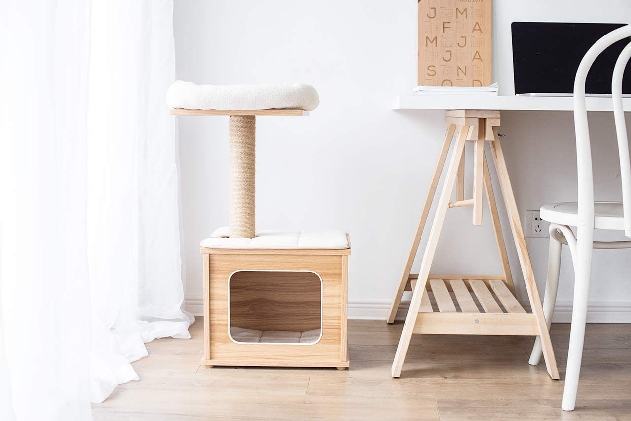 Catry Wooden Cat Tree Condo