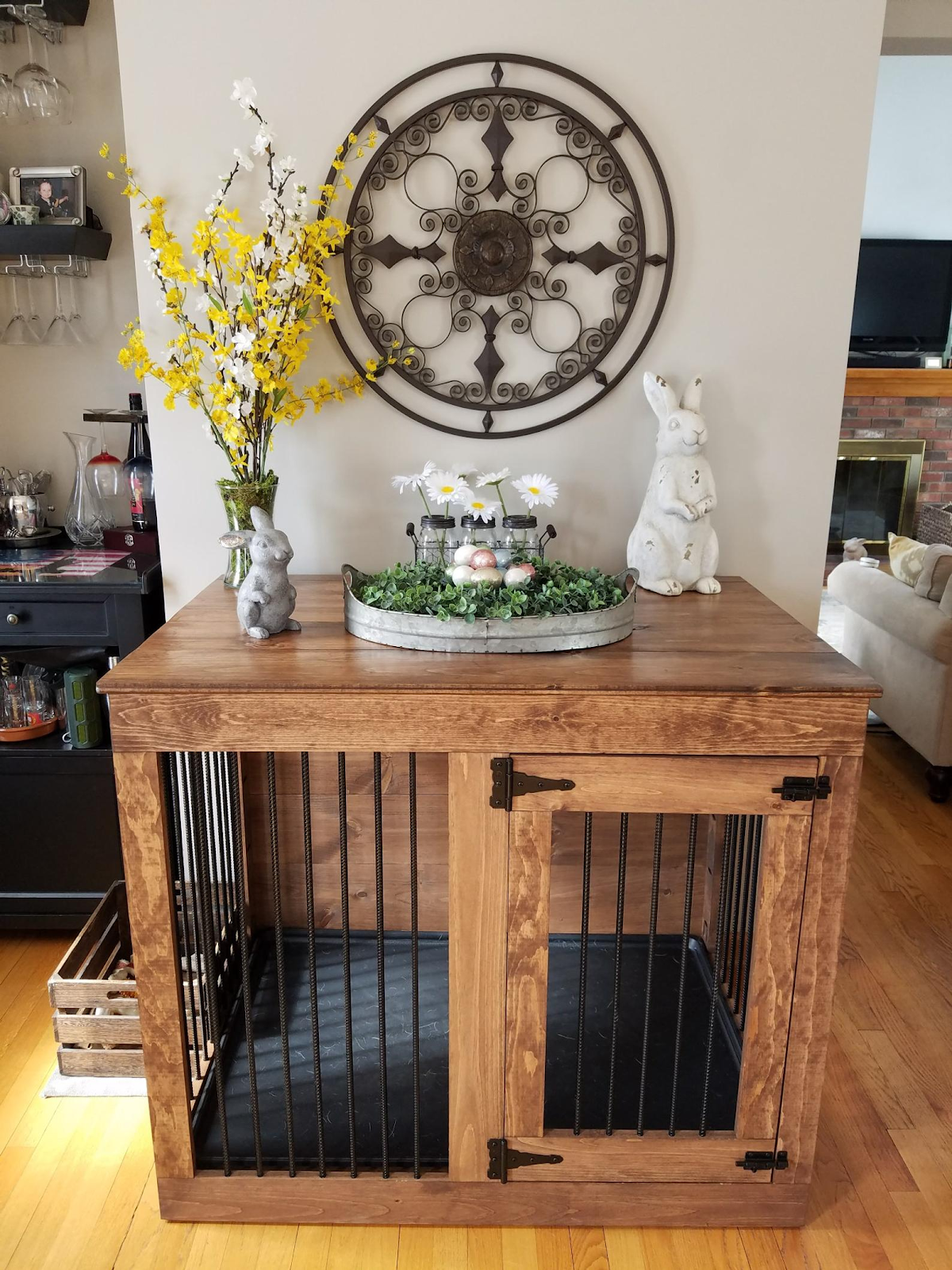 Dog Crate, Single Door, Custom Dog FurnitureÂ