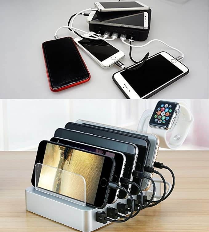 6 Device Charging Station