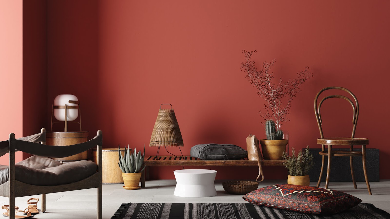 room painted red