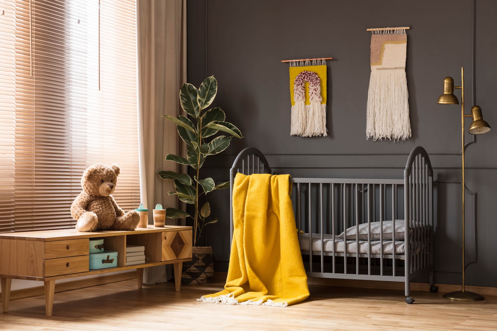 Room painted black