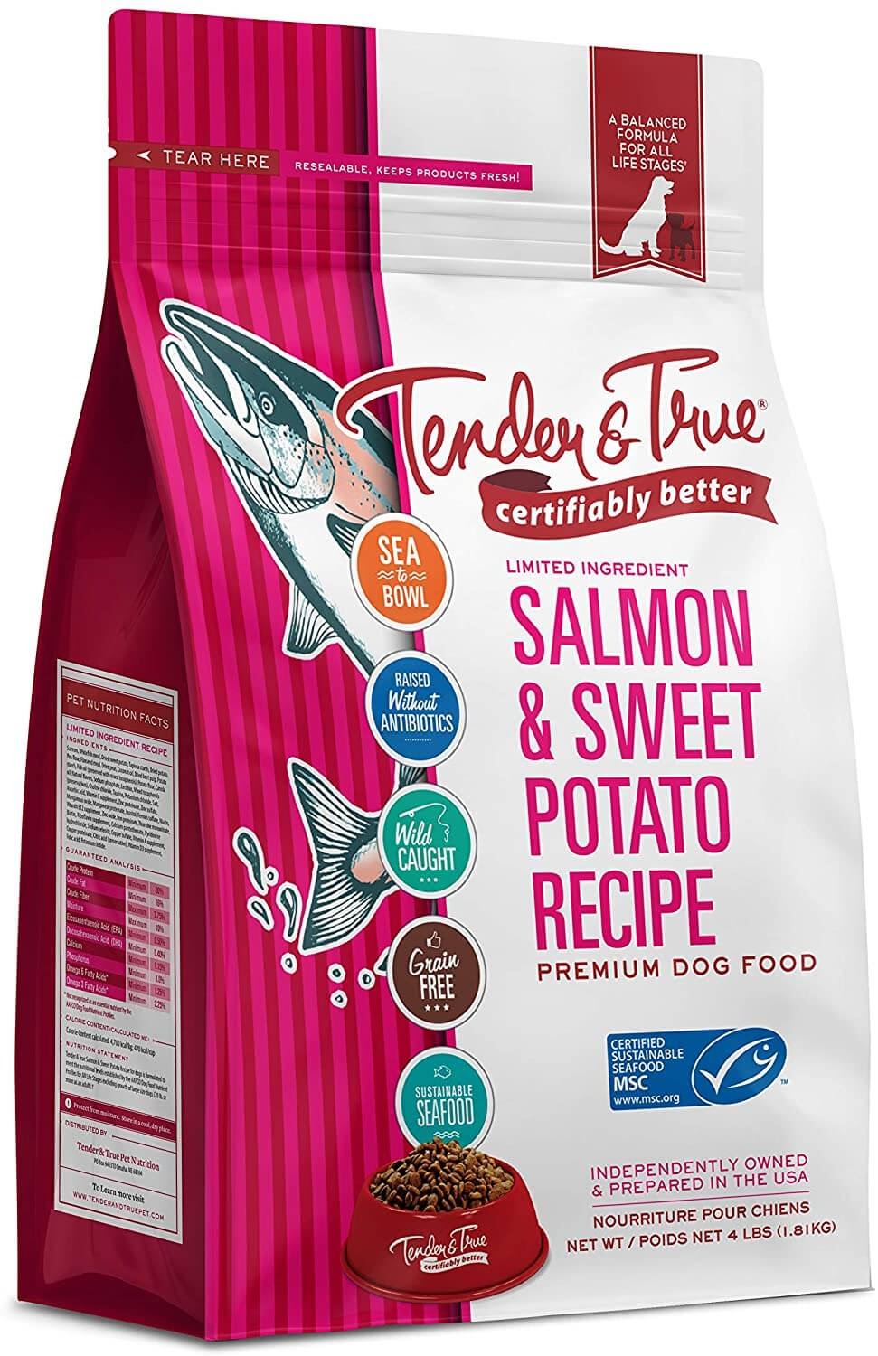 Tender and True Salmon and Sweet Potato (Poultry-Free)