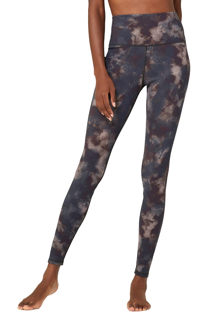 High-Waist Solarized Tie Dye Leggings