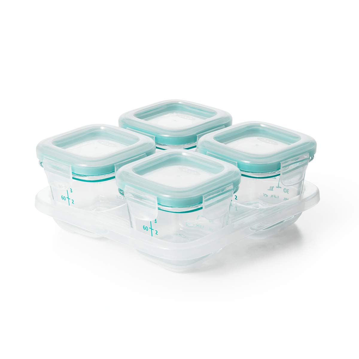 OXO Tot Glass Baby Blocks Food Storage Containers