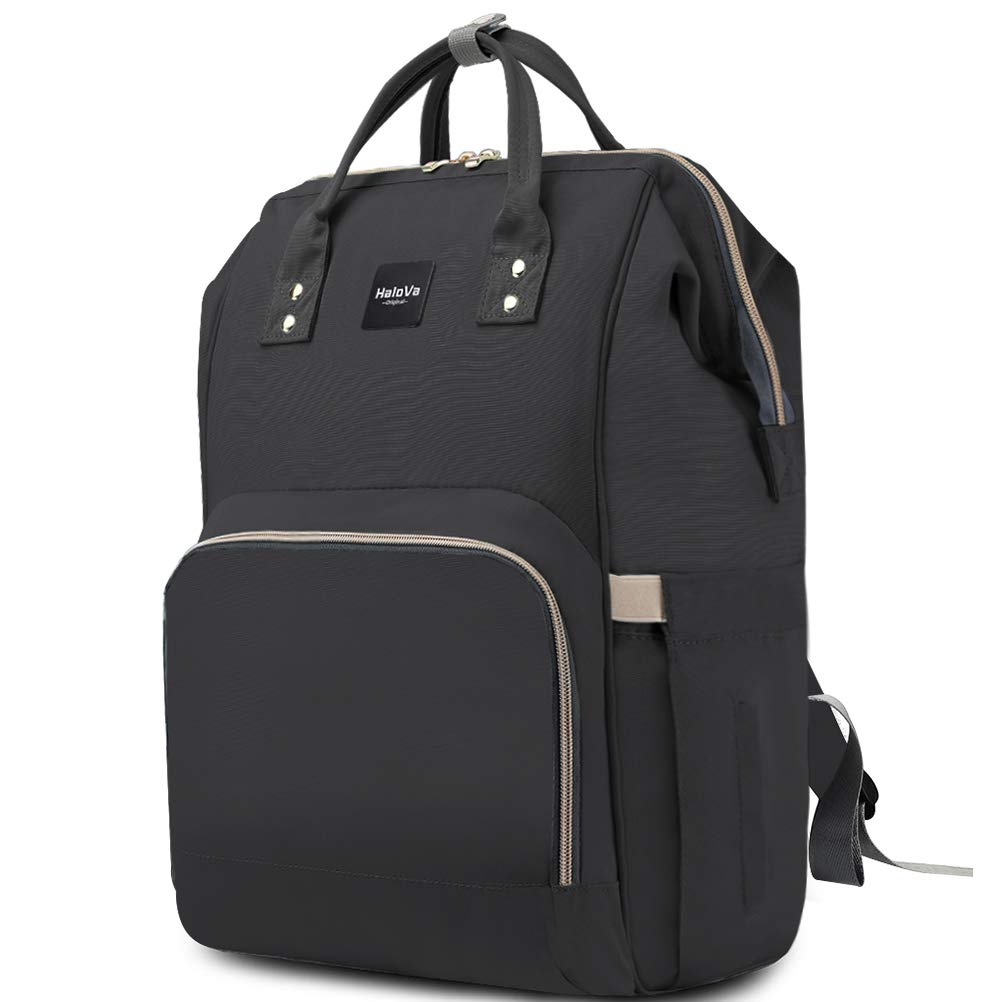 HaloVa Diaper Bag Multi-Function Waterproof Travel Backpack